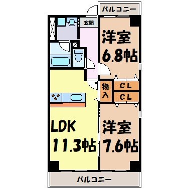 ラ・トゥール代官町 間取り図