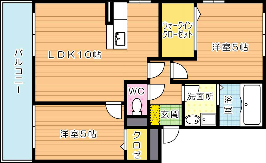 アンダンテ響の 間取り