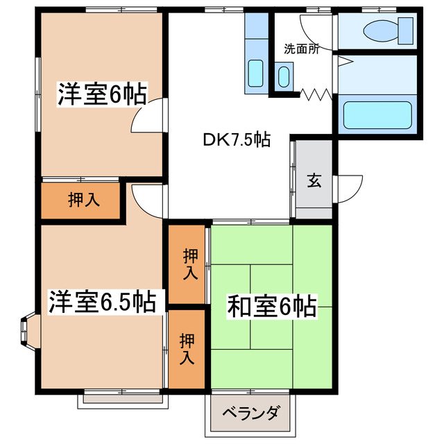 ETOILEソヤノA 間取り