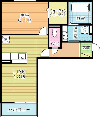 サニーイースト 203号室 間取り