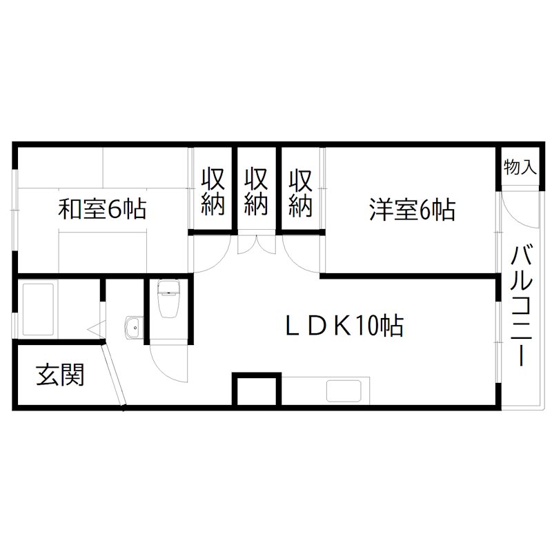 MISTRAL別府駅前 間取り図