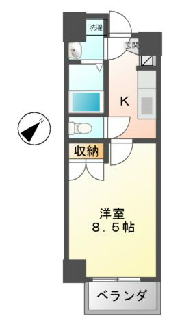 愛知県名古屋市東区代官町 間取り