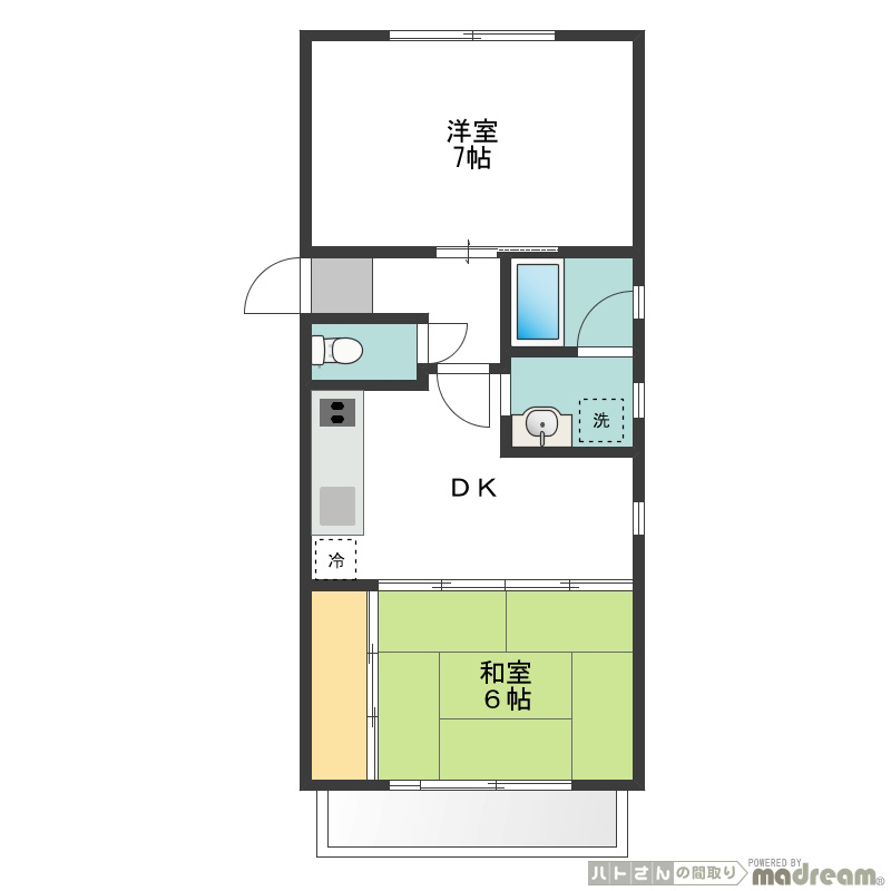 メゾン原町 303号室 間取り