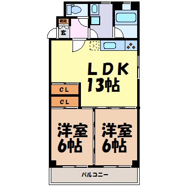 スカイコート 間取り図