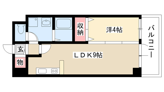愛知県名古屋市中区新栄１丁目 間取り