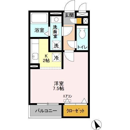 アプローズ馬橋 202号室 間取り