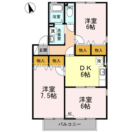 アバンサール・ミヤオ 間取り