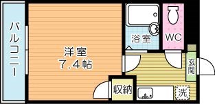 ウエストヒル 203号室 間取り