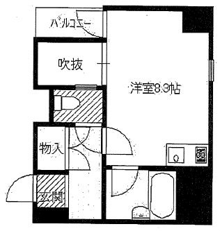 門倉第2湘南台ビル  303号室 間取り