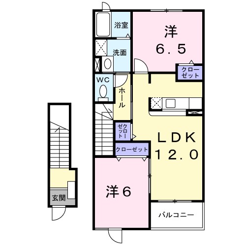富夢想家　弐番館 間取り