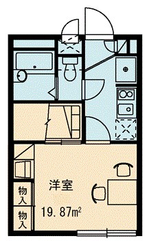 カメリア 102号室 間取り