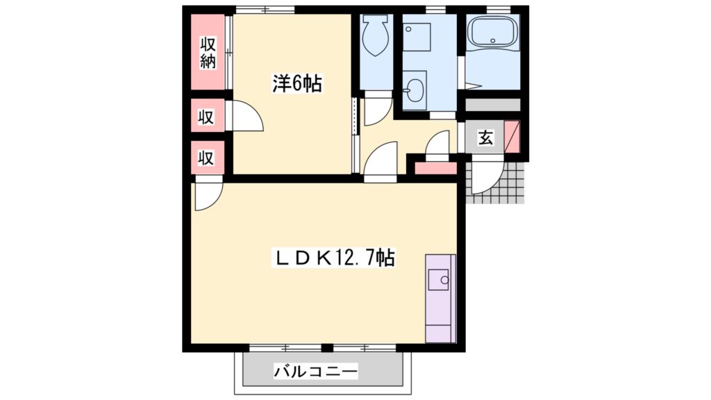 ルリ・サンヒルズ　E棟 間取り図