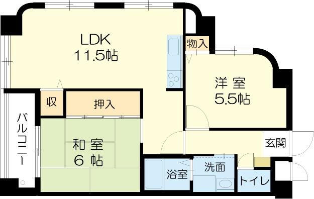 ロイヤルコーポ荒井 間取り図