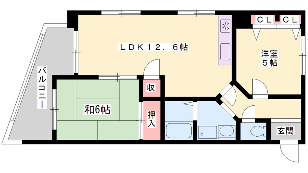 ロイヤルコーポ宝殿 間取り図