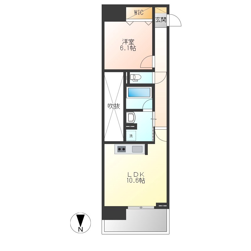 S-FORT宇都宮 903号室 間取り
