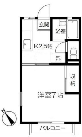 ルーメン 201号室 間取り