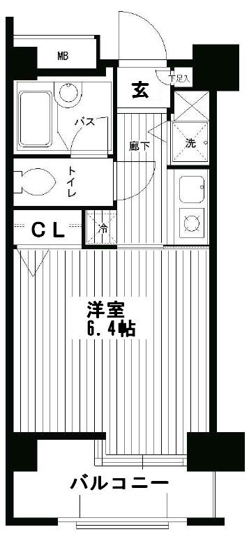 Terra湘南台 505号室 間取り