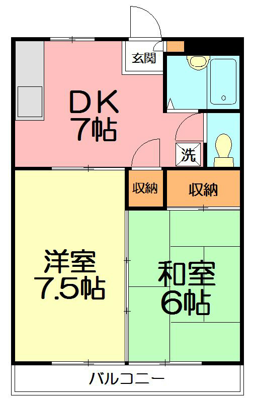 シゲタコテージ共恵 301号室 間取り