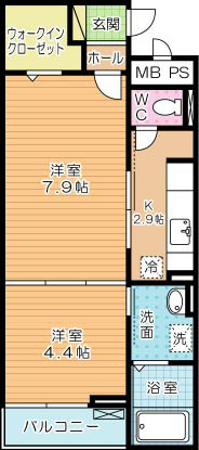 ワイツーアパートメント 207号室 間取り