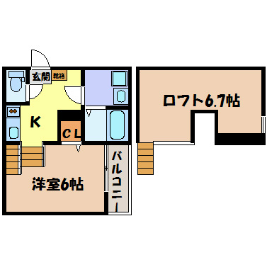 アルバーノ鶴舞Ricco 間取り図