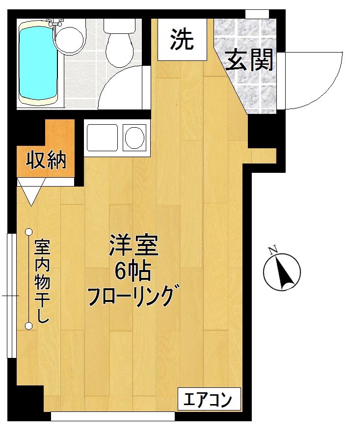 パーシモンハイツ 103号室 間取り