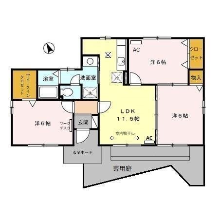 ドリアン 101号室 間取り