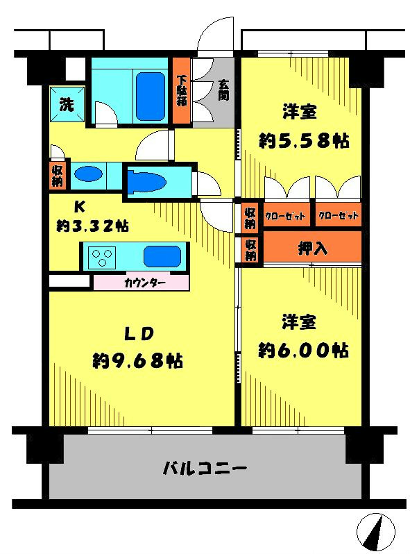 PIA TOWN 21 406号室 間取り