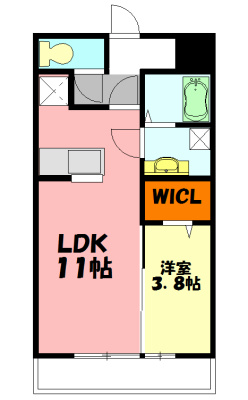 トネリコテラス2 103号室 間取り