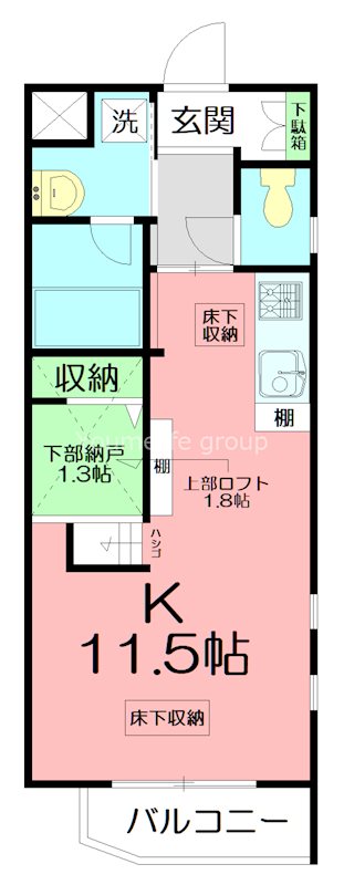 ドマーニ桜台 201号室 間取り
