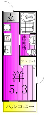 ミルクリーク野菊野Ｂ棟 103号室 間取り