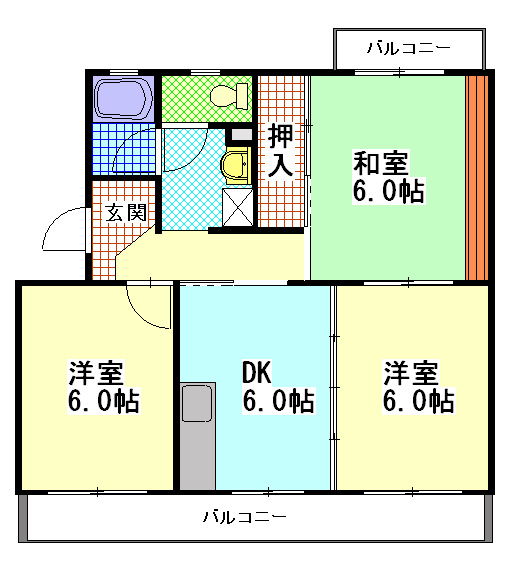 メゾンコンフォール 間取り図