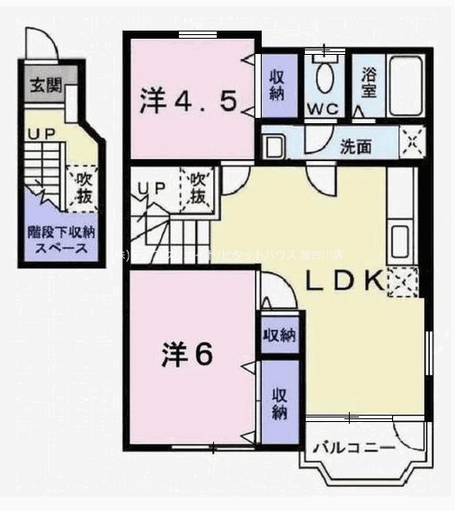 クールブラーシェＢ 間取り図