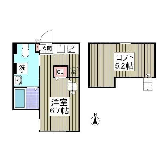 STAR CLOUD洋光台 205号室 間取り
