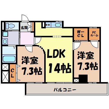 ランドハウス泉 間取り