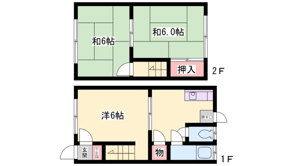 鶴之苑 間取り図