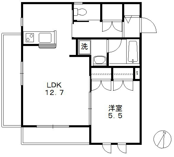 ウェルス本厚木west 間取り