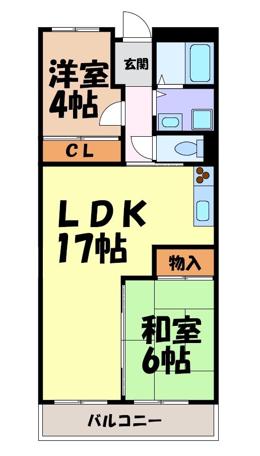 ブラウンハウス 間取り図