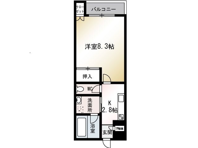エクセレント湘南 203号室 間取り