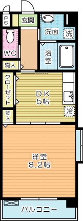 アーバンフォレスト片野 501号室 間取り