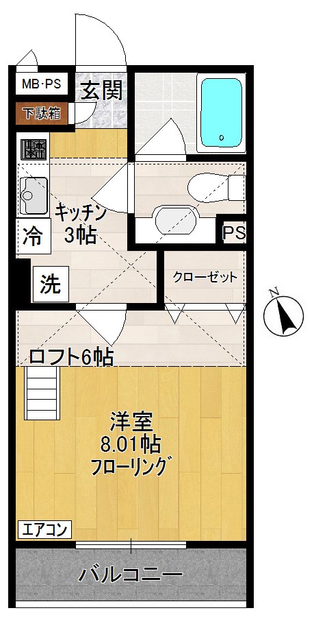 Corazon(コラソン) 205号室 間取り