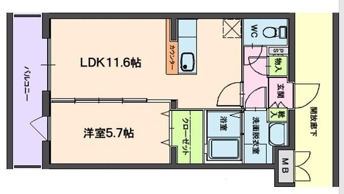セラヴィー参番館 間取り