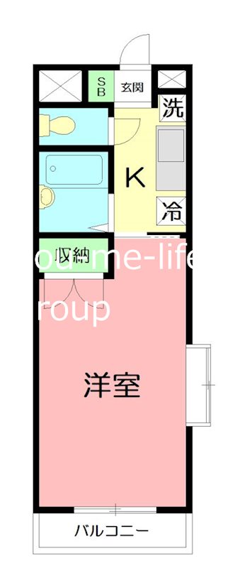 フェリシティ 205号室 間取り