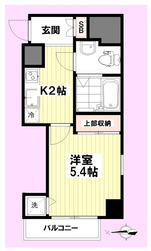 エクセリア上石神井 1101号室 間取り