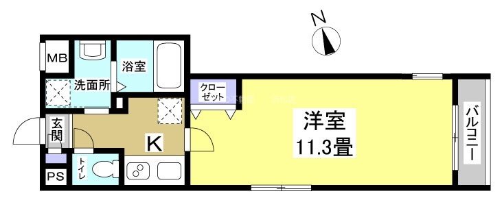 ハピネス北田町 間取り図