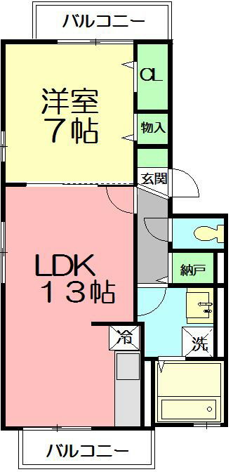 エバーグリーン湘南Ⅱ 302号室 間取り