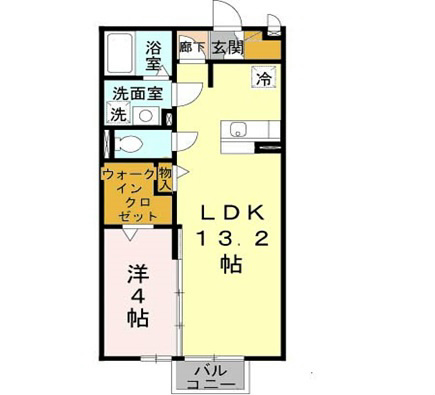 ラ・フォーレ名倉 間取り図