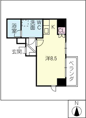 愛知県名古屋市中区大須４丁目 間取り