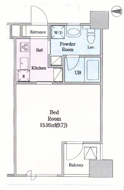 クォーツマンション 207号室 間取り