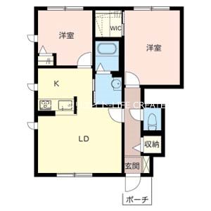 パルテール・加古川　Ａ棟 間取り図