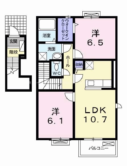 アンソレイユ 間取り図